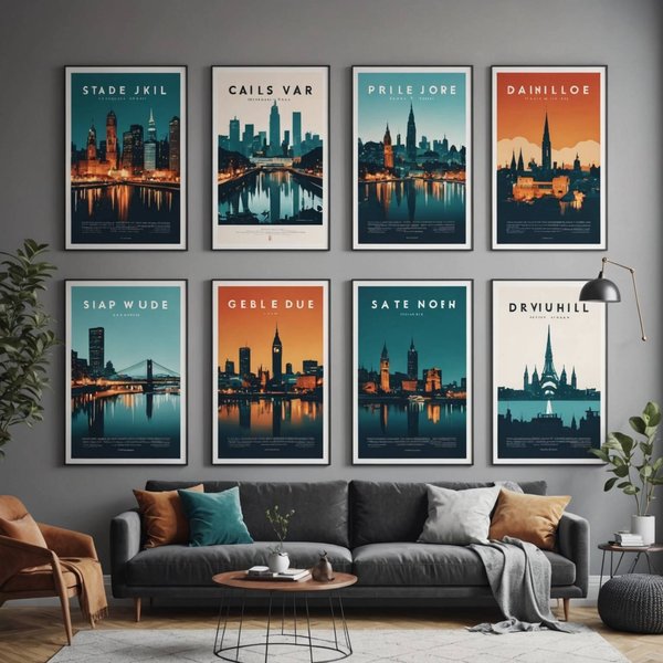 Décorez vos Murs avec Style : Zoom sur les Affiches de Ville, la Dernière Tendance Déco 2023 !